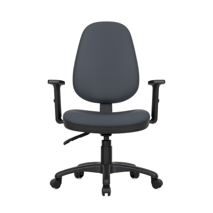 כסא מחשב קלאסי F15 אפור - כחלחל