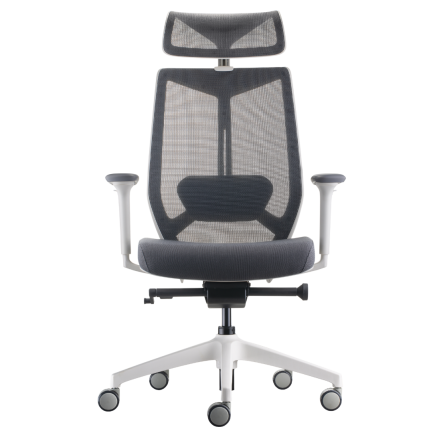 כסא ארגונומי מפואר ARCO H משענת ראש בהיר